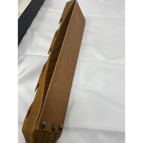 Vintage Staunton 6 Pc Steak Knife Set With Oak & Leather Stropper New - Picture 6 of 10